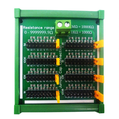 DNR1A07 0-10M 0.1R-9999999R Step 0.1R Adjustable Programmable Resistance Module C35 DIN Rail Shell for Arduino UN0 MEGA PLC