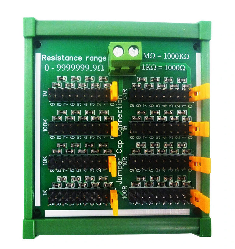 DNR1A07 0-10M 0.1R-9999999R Step 0.1R Adjustable Programmable Resistance Module C35 DIN Rail Shell for Arduino UN0 MEGA PLC