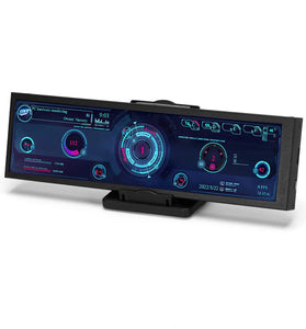 8.8 Inch Long Strip LCD Screen 1920*480P HD Driver Board Secondary Monitor AIDA64 Sub Display CPU GPU SSD Information