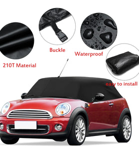 210T Car Half Body Cover For BMW MINI 2004+ Roof Protector UV Snow Resistant