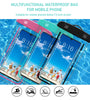 SZ-1 Universal 30M Waterproof Armband Phone Case Sealed Dry Bags Transparent Swimming Cell Phone Pouch Cover for 7.2inch Mobile Phone
