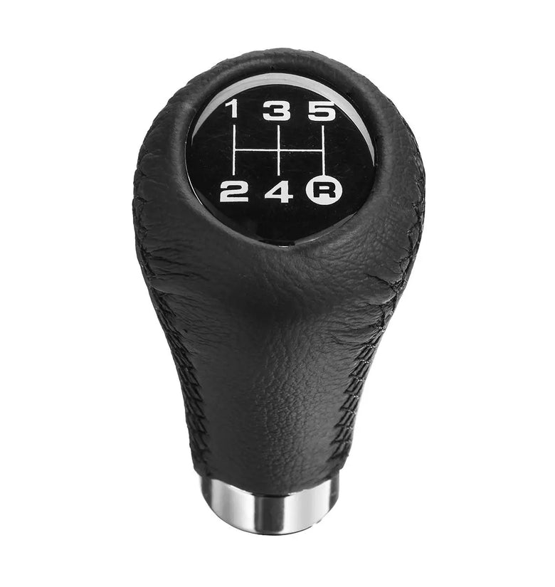 Universal 5 Speed Car Leather Shift Knob Manual Gear Stick Shift Shifter Lever