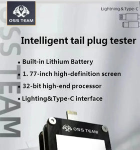 OSS TEAM T9 Mobile Phone Charging Port Tester 1.77-Inch Display 3.5-Digit 2.99 Max PN Range 0.00-2.99 V Auto Power-Off Service Tool