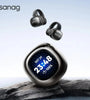 Sanag S5 PRO Open Ear Clip Earbuds bluetooth Earphone LED Colorful Touch Screen 32GB MP3 Player Directin Tone Comfort Wear Smart Screen Headphone