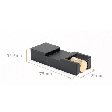 GANWEI Steel Ruler Positioning Block Adjustable CNC Aluminum Alloy Brass Dual Scale 330MM Metric and Inch for Precision Measuring