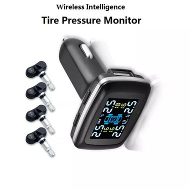 Tire Pressure Monitoring System TPMS Display Wireless Four-Wheel Independent Display Tire Pressure Monitor Tire Pressure Detector