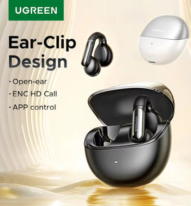 UGREEN HiTune S5 TWS Earclips Earbuds Wireless bluetooth 5.4 Earphone 12mm Dynamic Coil AAC Audio DNN CAll Noise Reduction 24H Battery Life 80ms Low Latency Headphones