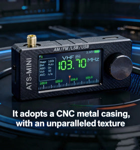 AMNVOLT V3S ATS Mini SI4732 Radio All Band Receiver CNC Metal DSP AM FM SSB LSB USB Hi-Z Circuit