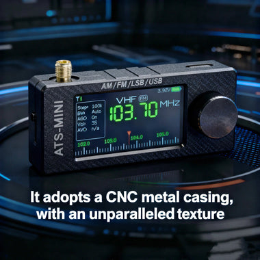 AMNVOLT V3S ATS Mini SI4732 Radio All Band Receiver CNC Metal DSP AM FM SSB LSB USB Hi-Z Circuit