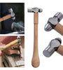 RUITOOL Portable Multifunctional Mini Handmade Hammer High Carbon Steel Head Wooden Handle Suitable for Jewelry Plating and Household Use