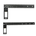 Multifunctional Right Angle Ruler High Carbon Steel 1.5mm Thickness Aluminum Handle 300mm/400mm for Woodworking and Construction