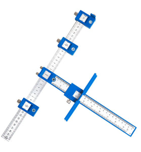 Adjustable Cabinet Hardware Jig Woodworking Hole Punch Locator Drill Guide for Installation of Handles Knobs on Doors and Drawer For Woodworking