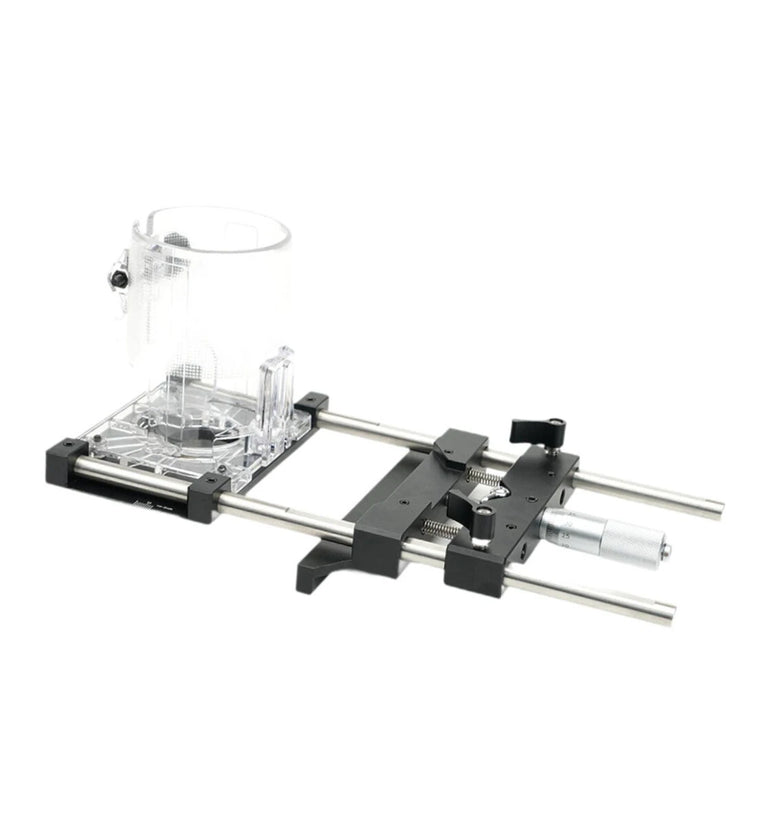 Woodworking Slotting Bracket For 65mm Trimmer 0.01mm fine adjustment Invisible Fasteners Slotting Guide Base