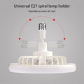 E27 Ceiling Fan Light Brightness & Color Temperature Dimmable 3-Speed Wind with Remote Control for Living Room Dining Room