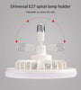 E27 Ceiling Fan Light Brightness & Color Temperature Dimmable 3-Speed Wind with Remote Control for Living Room Dining Room