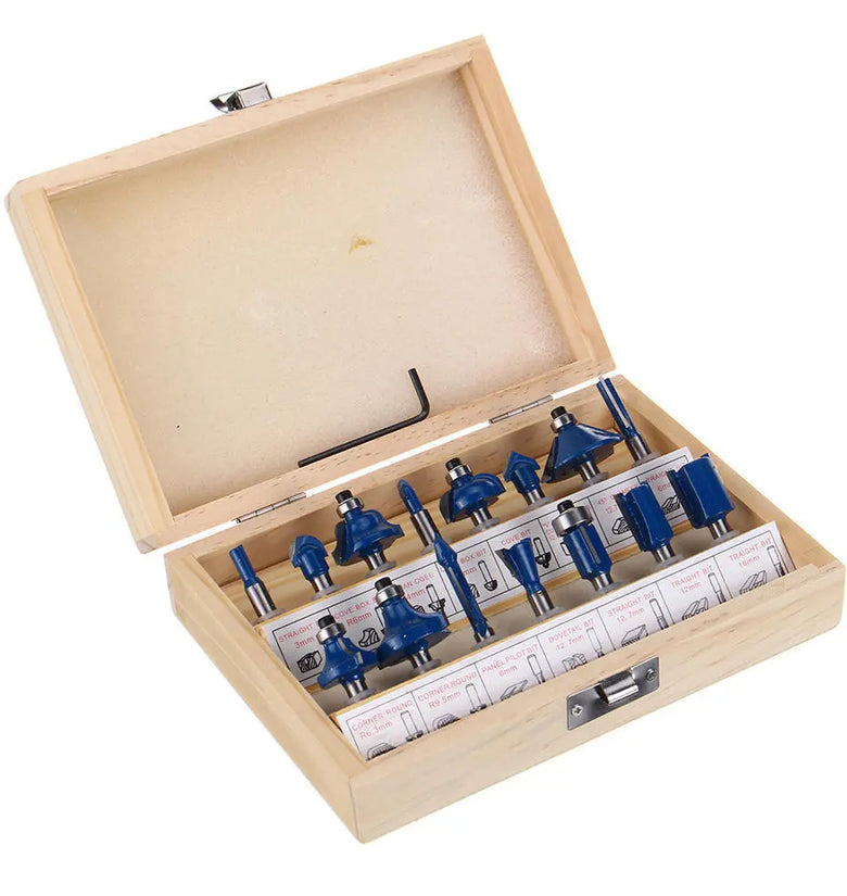 15pcs 1/4 Inch Shank Router Bit Woodworking Milling Cutter