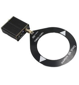 Donut Broadband Antenna with 10kHz-180MHz Frequency Range No Complex Tuning Required Universal Application Scanner-Friendly Comes with Low Impedance Converter Suitable for All Radios SDR Walkie-Talkies