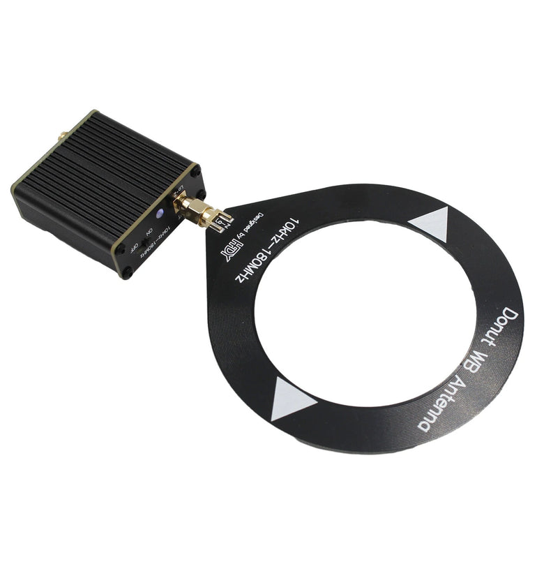 Donut Broadband Antenna with 10kHz-180MHz Frequency Range No Complex Tuning Required Universal Application Scanner-Friendly Comes with Low Impedance Converter Suitable for All Radios SDR Walkie-Talkies