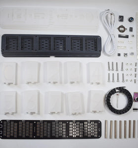 Geekcreit DIY Imitate Glow Clock Kit Full Color RGB Glow Tube Clock LED Music Spectrum Kit