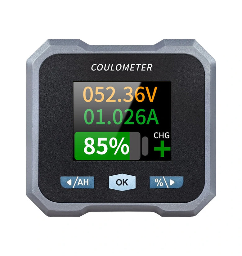 BL-F Waterproof Coulomb Meter Battery Capacity Voltmeter Bluetooth Monitor Compact High Accurate Ready-to-Use for Electric Vehicles Motorcycles RVs