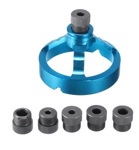 5/6/7/8/9/10mm Drill Guide Vertical Drilling Fixture Aluminum Alloy Straight Corner Round V Drill Punch Locator Woodworking Tool