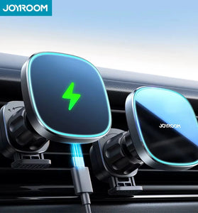 Joyroom Car Mount Charger 15W Wireless Car Charger Hands Free Air Vent Magnetic Phone Holder for ios 16 15