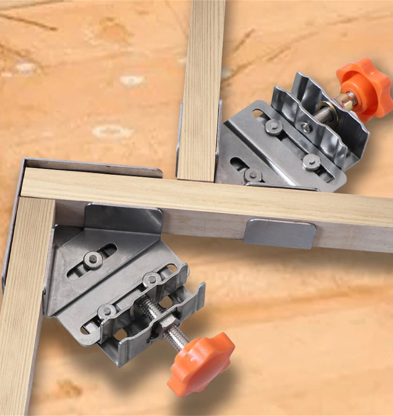 Right Angle Clamp Woodworking Premium Adjustable Clamp for T-L Joints 16mm~35mm Clamping Range Versatile Tool for Precise Joinery
