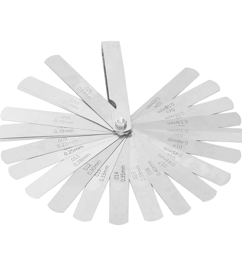 32/20/17 Blades Metric Feeler Gauge High Precision 0.04-0.88 Thickness Gages Gap Filler Feeler Gauges Woodworking Measuring Tool