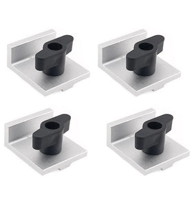 4Pcs T Track Stop Block for T-Track Low-Profile Design Precision CNC Router Table Clamp For Woodworking Sanding and Routing