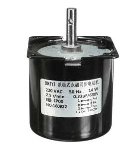 AC 220V 2.5RPM High Torque Gear-Box Electric Synchronous Gear Motor