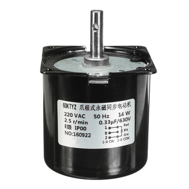 AC 220V 2.5RPM High Torque Gear-Box Electric Synchronous Gear Motor