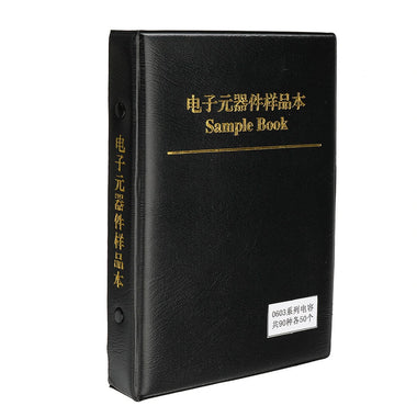 Aemedy 4500pcs 0603 SMD Capacitor Sample Book 90values Each 50pcs 0.5PF~2.2UF Capacitor Assortment Kit Pack