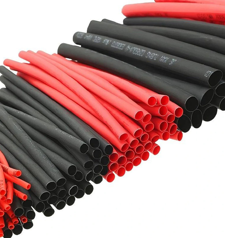127 Pcs Heat Shrink Tubing Set 2:1 Thermoresistant Tube Red Black Shrink Wrapping Wire Protection Heat-shrinkable Sheath
