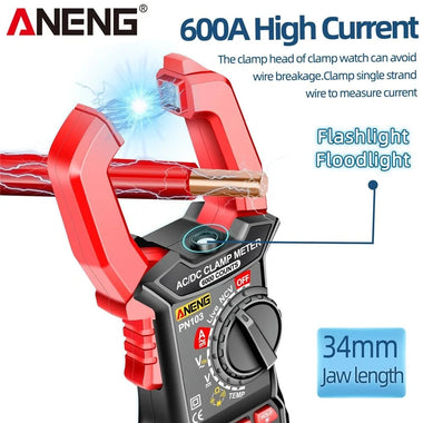 ANENG PN103 Digital Clamp Meter AC/DC Current Professional Multimeter 6000 Counts True RMS Tester Meters Voltmeter Auto Range