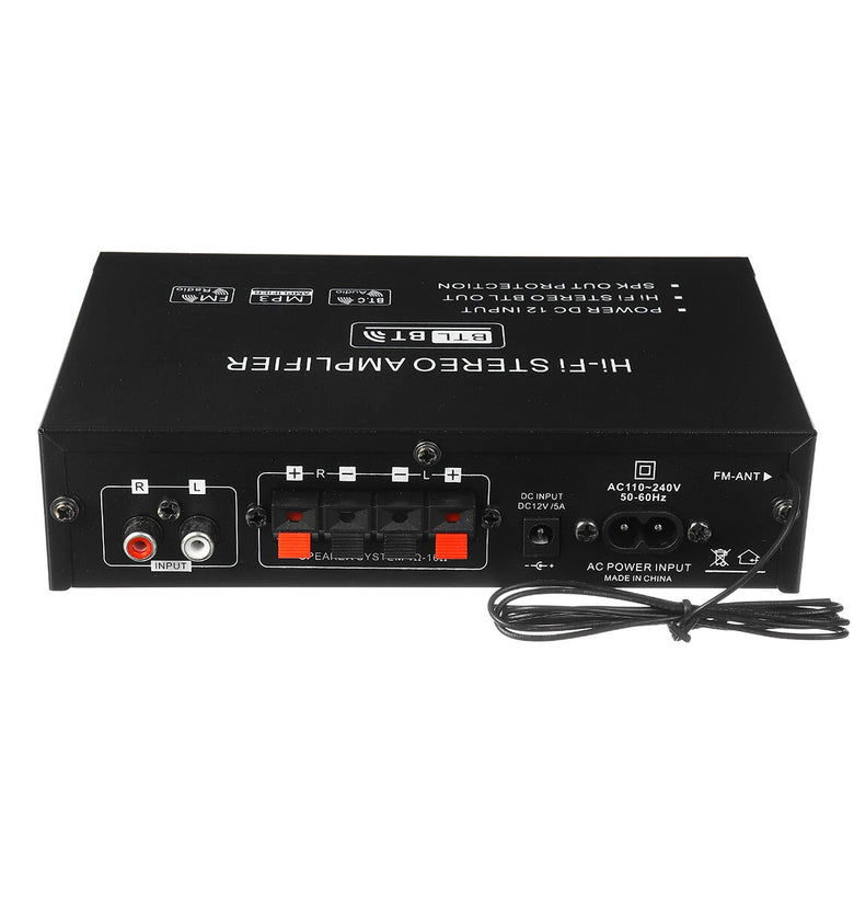 AK35 2x30W Digital HIFI Power Amplifier bluetooth 5.0 USB FM TF Card Stereo Home Theater Car Audio 110V 220V AMP with Remote Control