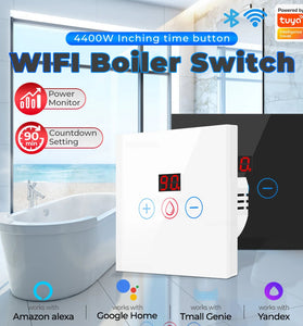 Tuya 20A EU WiFi Smart Water Heater Boiler Switch With Power Monitor Smart Life Control Switch Works With Alexa Google Home