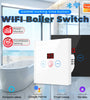 Tuya 20A EU WiFi Smart Water Heater Boiler Switch With Power Monitor Smart Life Control Switch Works With Alexa Google Home