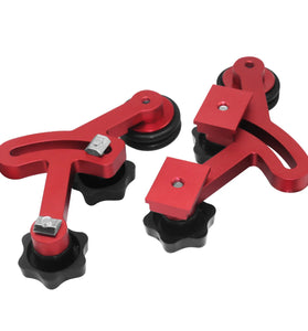 1 Pair Bearing Roller Feeder Precision Clear-Cut Stock Guides Woodworking Aluminum Feather Loc Board Anti Rebound Safety Feeder