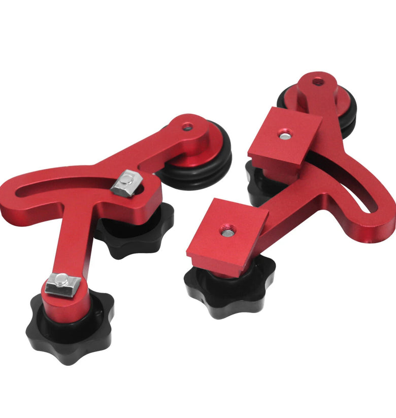 1 Pair Bearing Roller Feeder Precision Clear-Cut Stock Guides Woodworking Aluminum Feather Loc Board Anti Rebound Safety Feeder