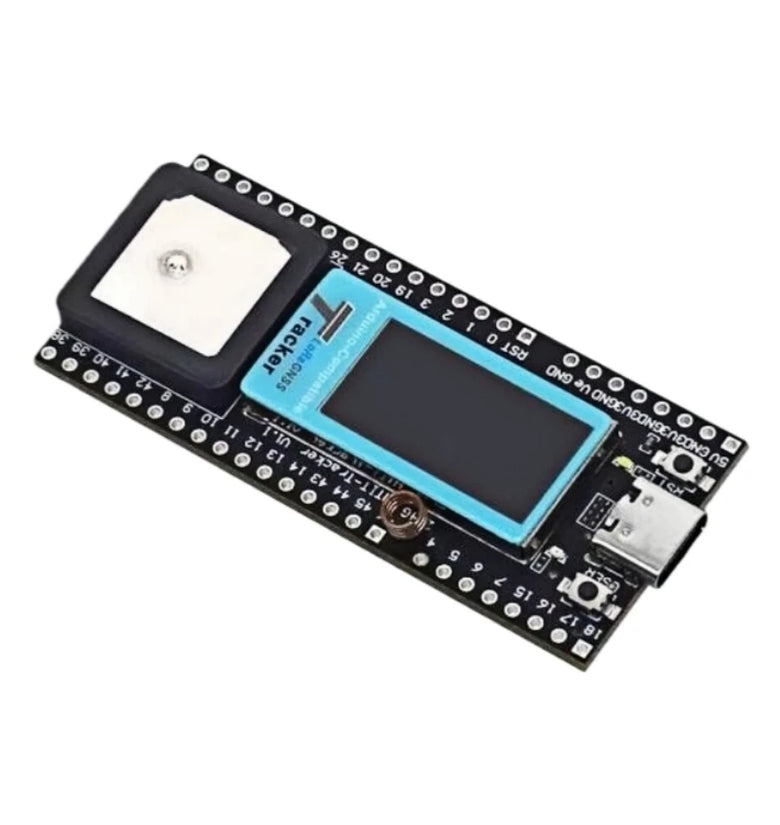 Heltec ESP32 LoRa Meshtastic Wireless Tracker SX1262 GNSS 0.96 Inch LCD Display Module with GPS Bluetooth for Vehicle Bike Kids Pet Car Fitness Tracker