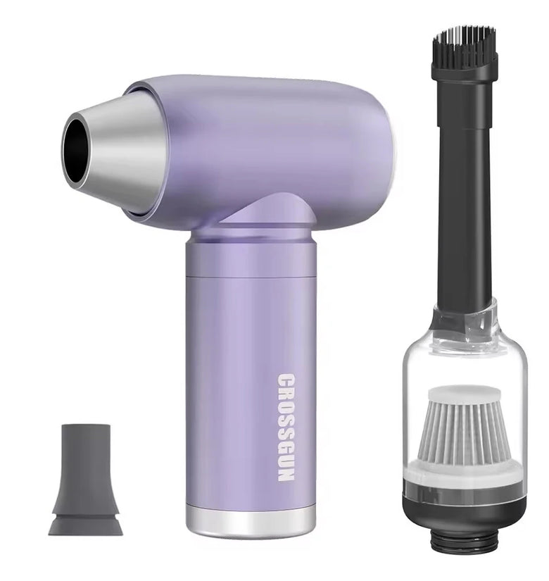 CROSSGUN Mini Turbo Blower Jet Electric Blower Rechargeable Compressed Air Dust Cleaner Rechargeable Rechargeable Portable Turbo Fan