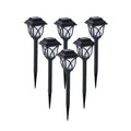 6 Pack Solar Pathway Bright Lights Outdoor Yard Lights Waterproof  AUTO ON/Off Garden Lights for Landscape Driveway