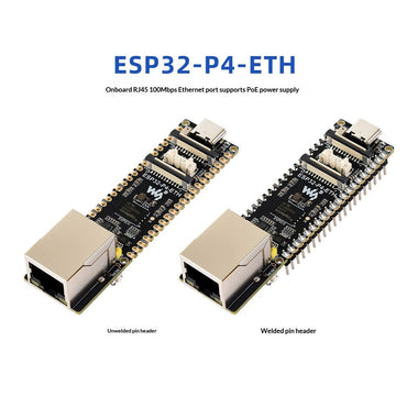 ESP32-P4-ETH Development Board Kit RJ45 Ethernet Port 32MB NOR Flash DSI USB 2.0 OTG HS RISC-V MCU XiaoZhi AI Voice PoE Module Optional