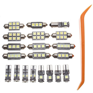 20pcs 6000K Car LED Light Decoding Reading Light Set White Light License Plate Light for Mercedes/Benz C W204 2008-2015