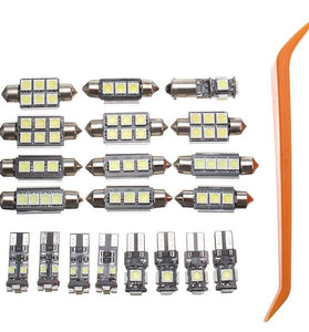 20pcs 6000K Car LED Light Decoding Reading Light Set White Light License Plate Light for Mercedes/Benz C W204 2008-2015