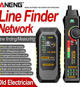 ANENG M469C Network Line Finder RJ11 RJ45 Cable Tracer 9V Battery Flashlight Auto Shutdown Low Voltage Alert