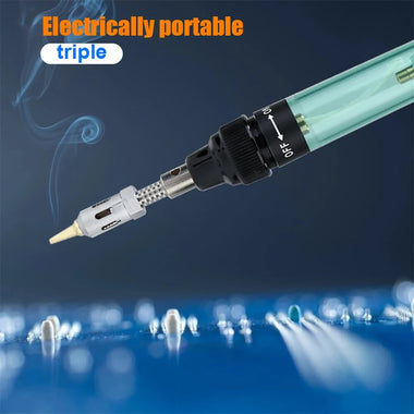 14-in-1 Wireless Butane Soldering Kit Adjustable 1300 Flame 450 Soldering Temperature 35-45 Minutes Usage Portable for DIY Repair Electronic Automotive Projects