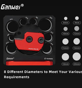 Adjustable Electric Drill Truck Circular Auxiliary Tool 8mm to 20mm Round Wooden Rod Tenon-Metric