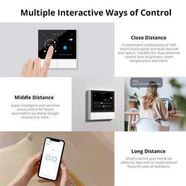 SONOFF NSPanel WiFi Smart Thermostat Wall Switch EU US Temperature Display All-in-One Remote Controller with Alexa Google Home