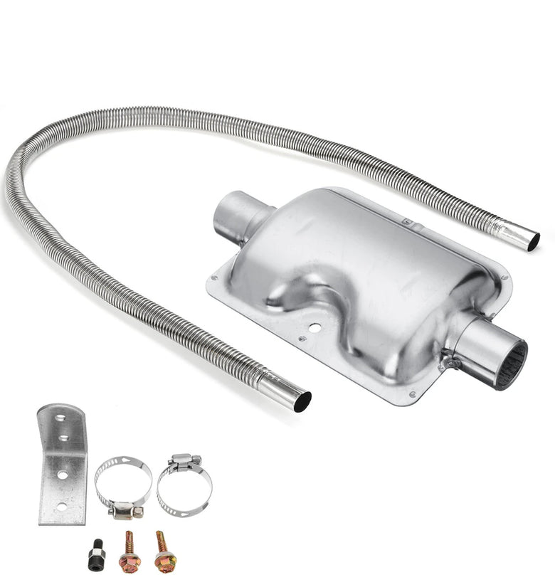 1.5m Exhaust Pipe + Silencer + Clamp + Bracket For Auto Parking Air Diesel Heater